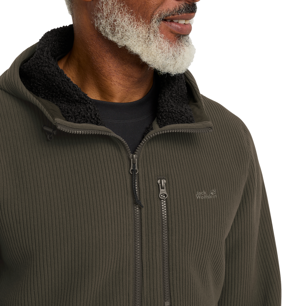 Jack Wolfskin LAKE RIDGE HOODED Jacke Herren – Obsidian Moss – 4-ma130
