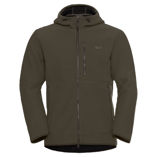 Jack Wolfskin LAKE RIDGE HOODED Jacke Herren – Obsidian Moss – 9-a100