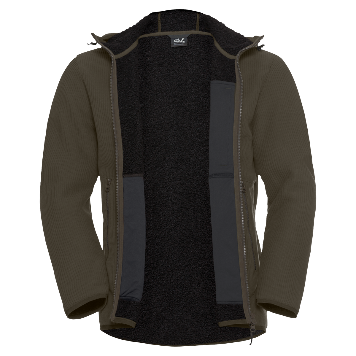 Jack Wolfskin LAKE RIDGE HOODED Jacke Herren – Obsidian Moss – 9-a105