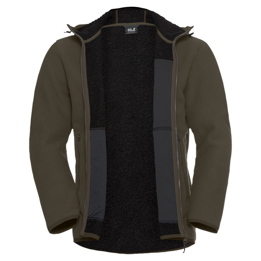 Jack Wolfskin LAKE RIDGE HOODED Jacke Herren – Obsidian Moss – 9-a105