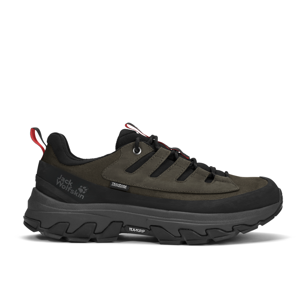 Jack Wolfskin APEX HIKE TEXAPORE LOW Herren Obsidian Moss – Ansicht 1