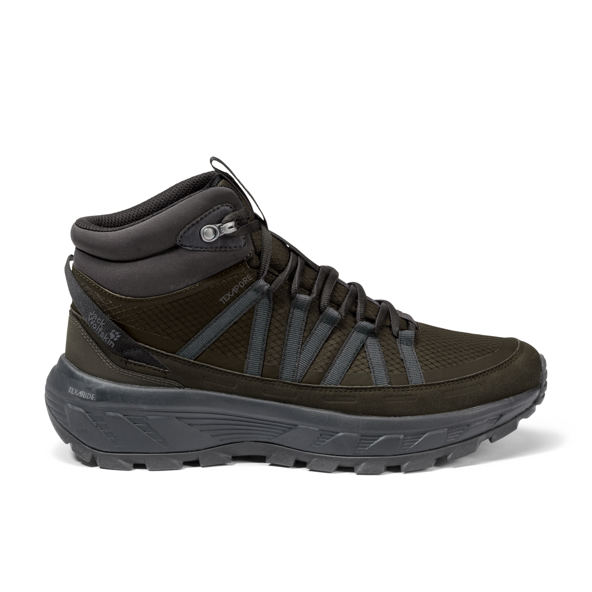 Jack Wolfskin WILD HIKE TEXAPORE MID Herren – Obsidian Moss – 1-f100