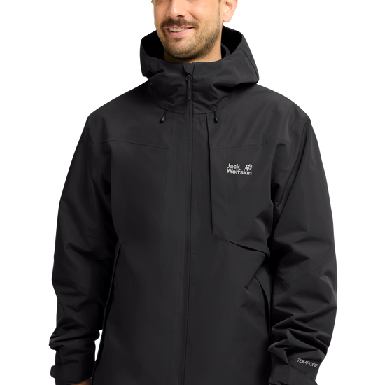 Jack Wolfskin FLEXTRAIL 2L Jacke Herren – Black