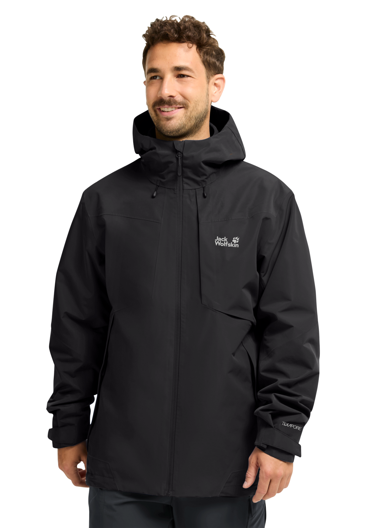Jack Wolfskin FLEXTRAIL 2L Jacke Herren – Black