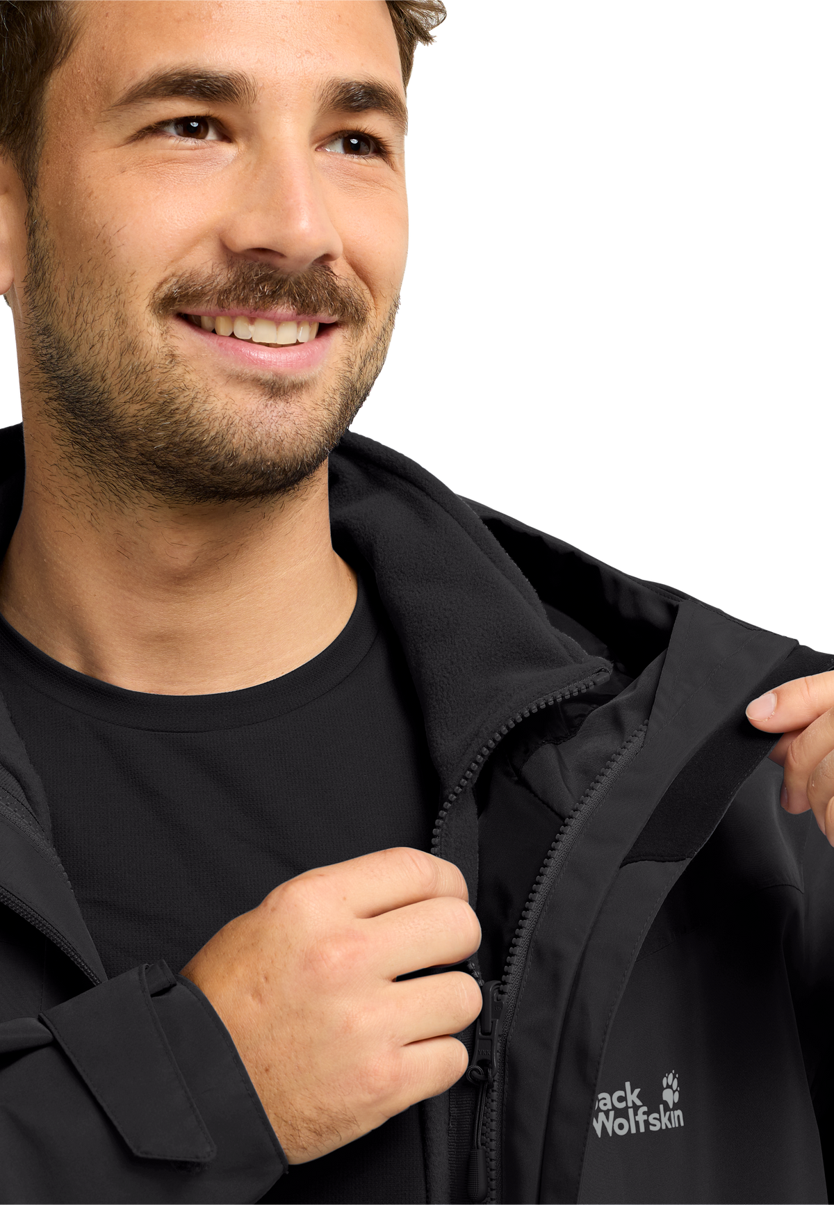 Jack Wolfskin FLEXTRAIL 2L Jacke Herren – Black