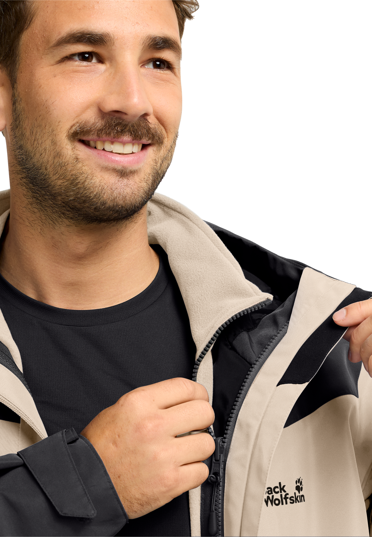 Jack Wolfskin FLEXTRAIL 2L Jacke Herren – Oyster