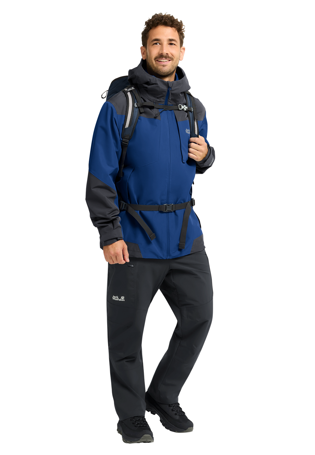Jack Wolfskin FLEXTRAIL 2L Jacke Herren – Blue Orchid