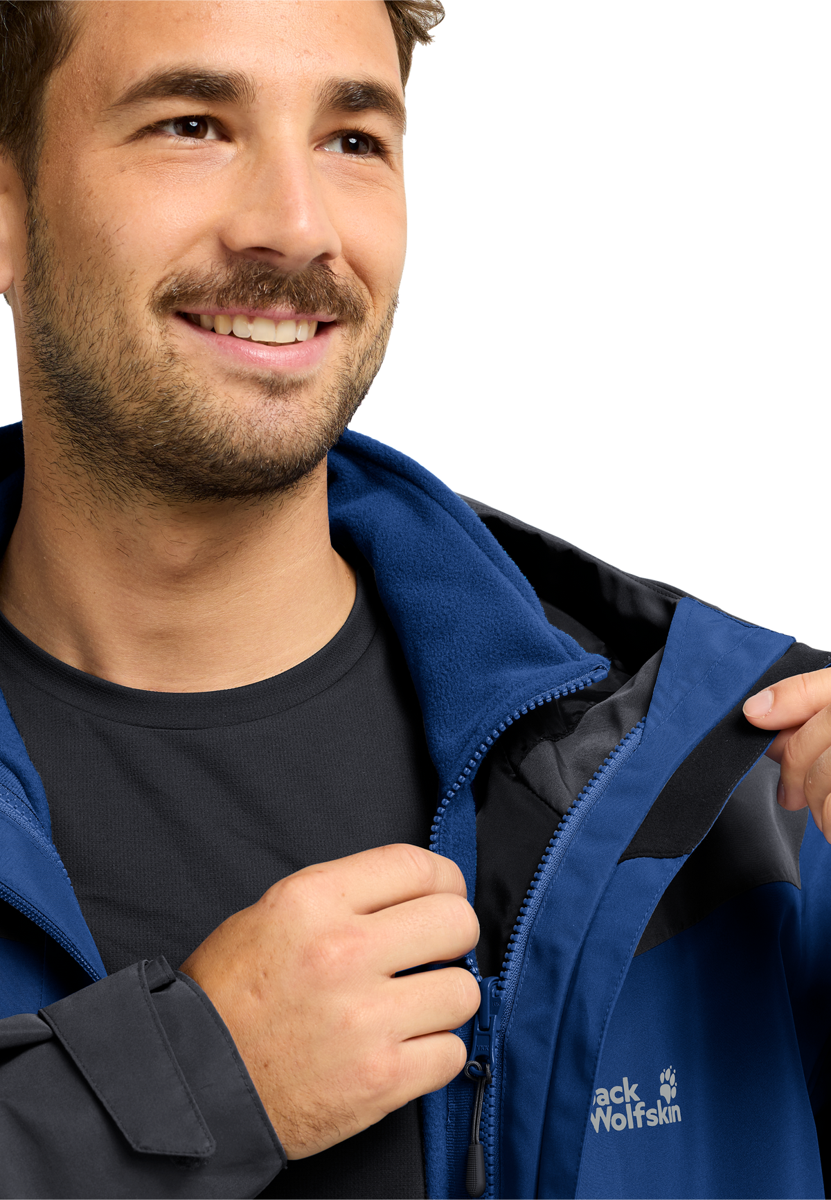 Jack Wolfskin FLEXTRAIL 2L Jacke Herren – Blue Orchid