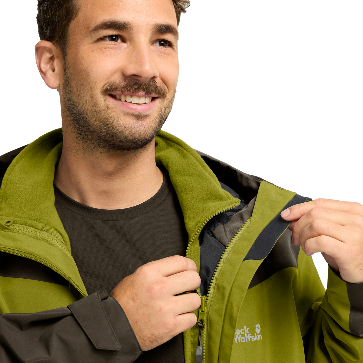 Jack Wolfskin FLEXTRAIL 2L Jacke Herren – Khaki Green