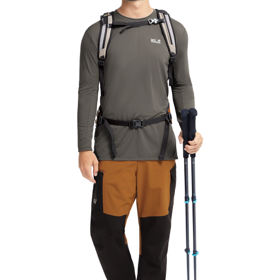 Jack Wolfskin RIDGE HIKE PANTS M Wanderhose Herren – Autumn Leaves
