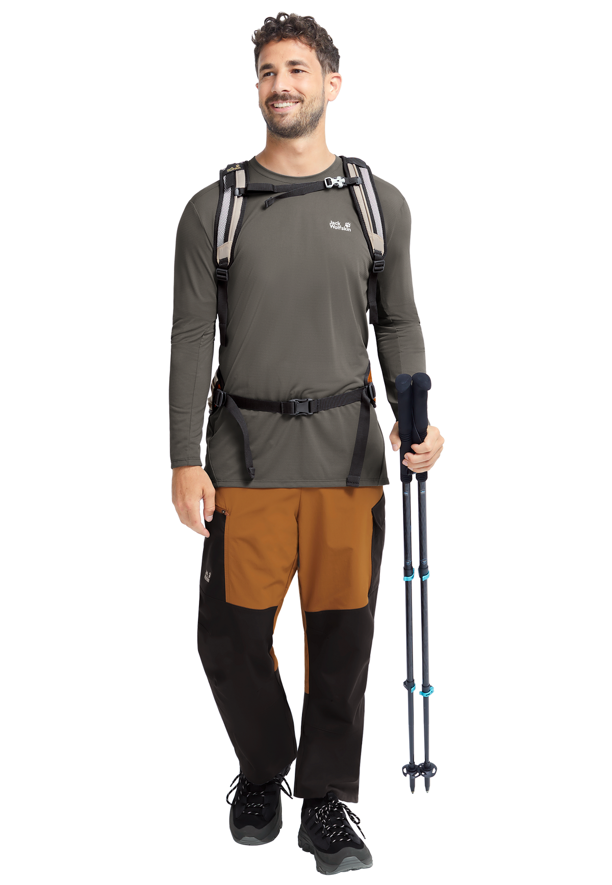 Jack Wolfskin RIDGE HIKE PANTS M Wanderhose Herren – Autumn Leaves