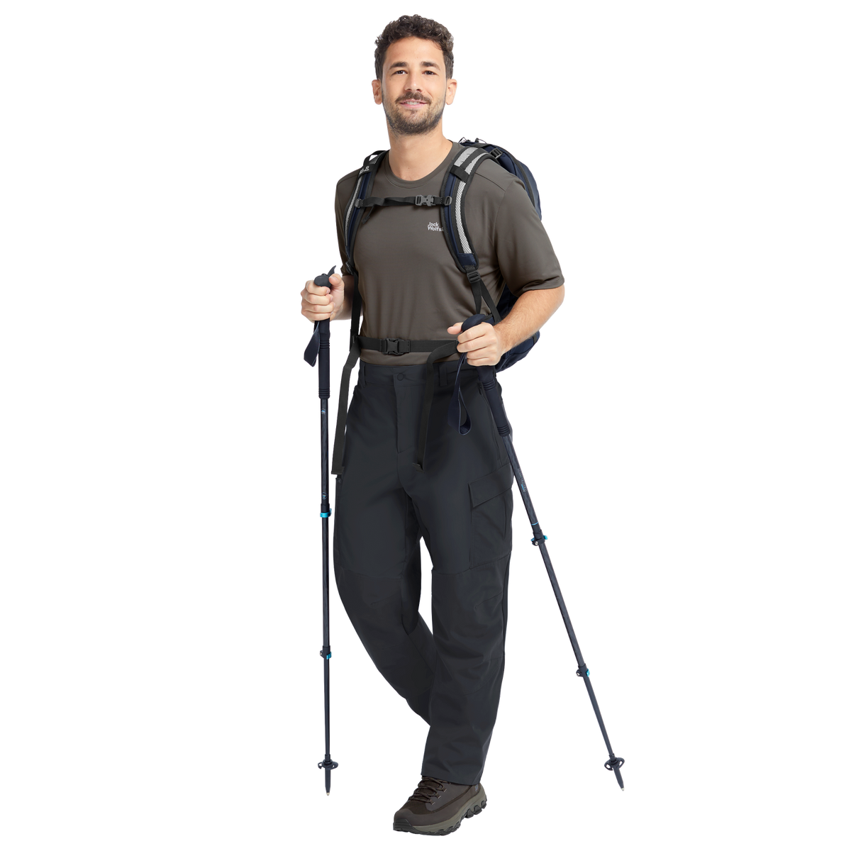 Jack Wolfskin RIDGE HIKE PANTS M Wanderhose Herren – Phantom