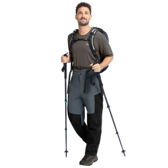 Jack Wolfskin RIDGE HIKE PANTS M Wanderhose Herren – Grey Odessa