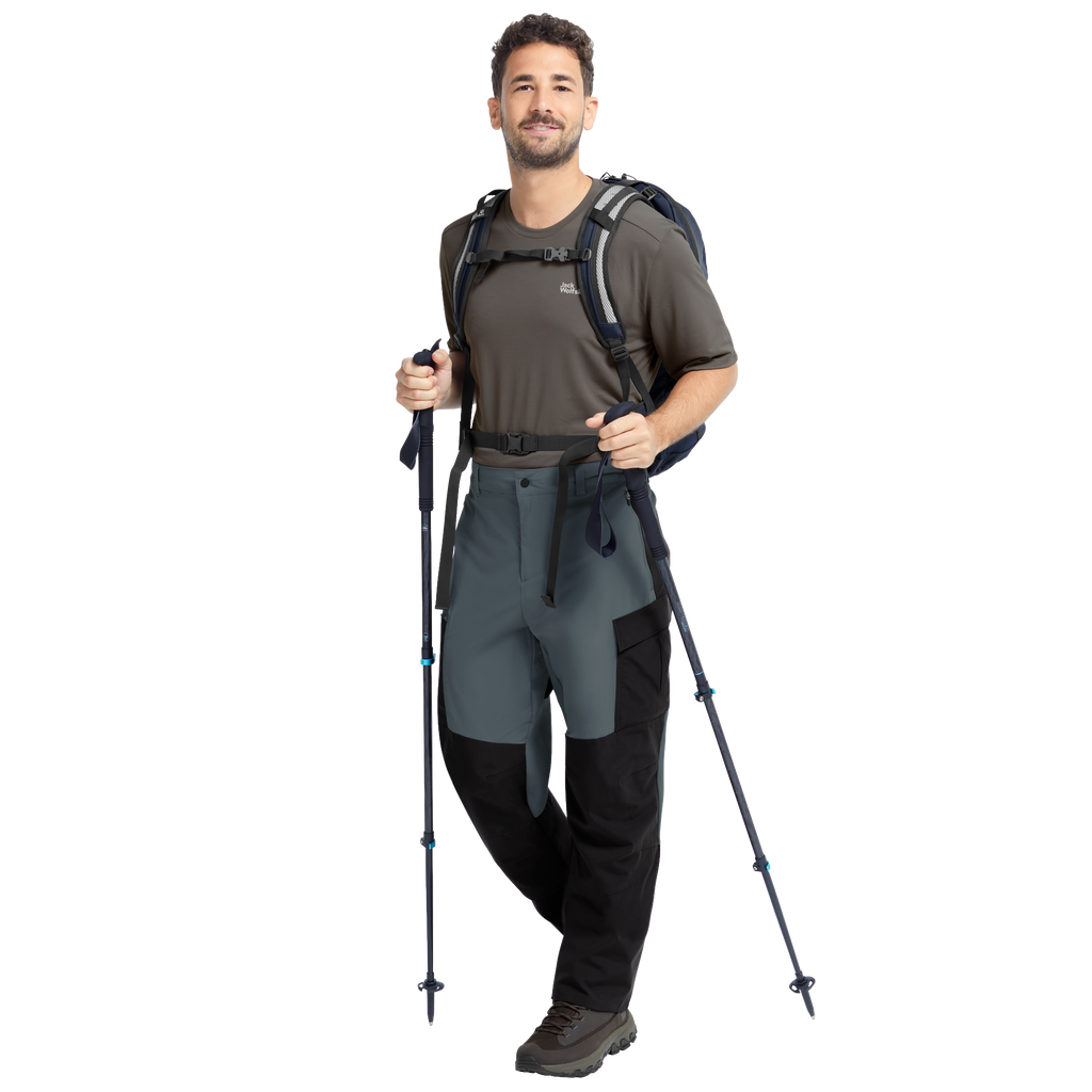 Jack Wolfskin RIDGE HIKE PANTS M Wanderhose Herren – Grey Odessa