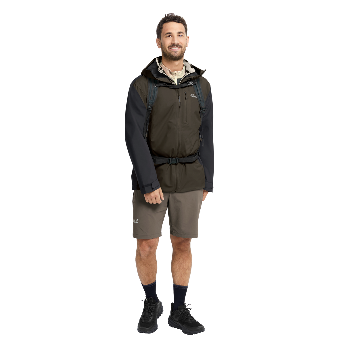 Jack Wolfskin RAINRUSH 2L Jacke Herren – Obsidian Moss