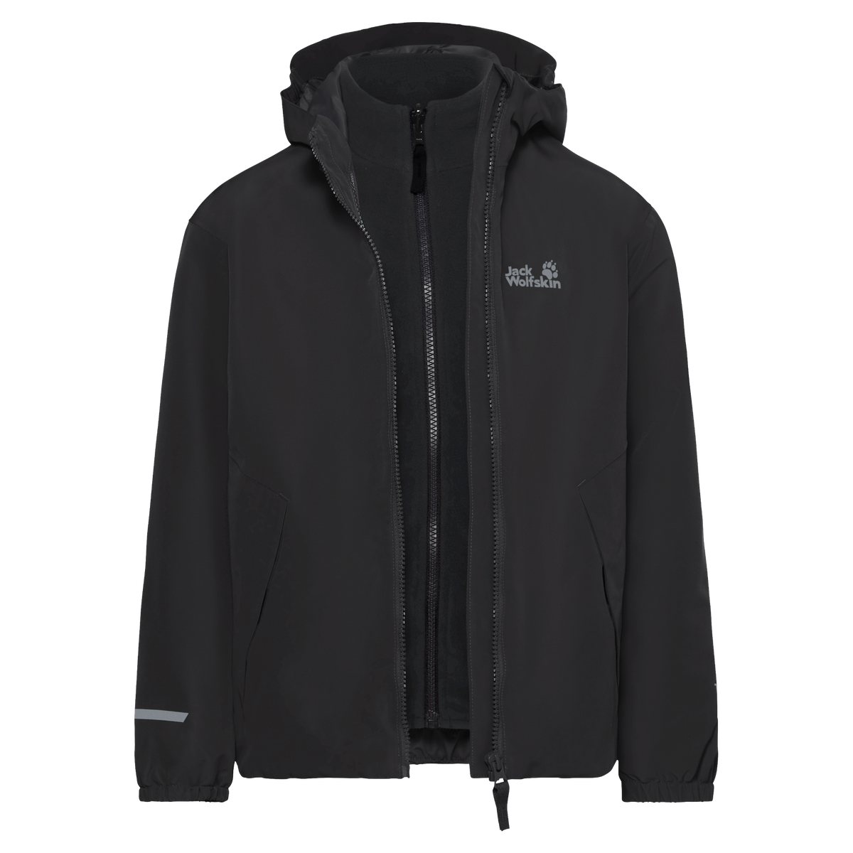 Jack Wolfskin ICELAND 3IN1 Kinder 3-in-1-Jacke – Black – Ansicht 6