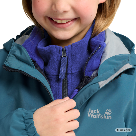 Jack Wolfskin ICELAND 3IN1 Kinder 3-in-1-Jacke – Galapagos – Ansicht 16