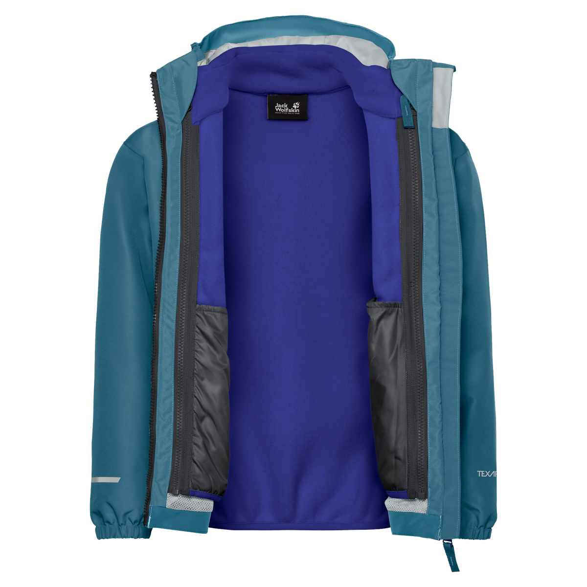 Jack Wolfskin ICELAND 3IN1 Kinder 3-in-1-Jacke – Galapagos – Ansicht 2