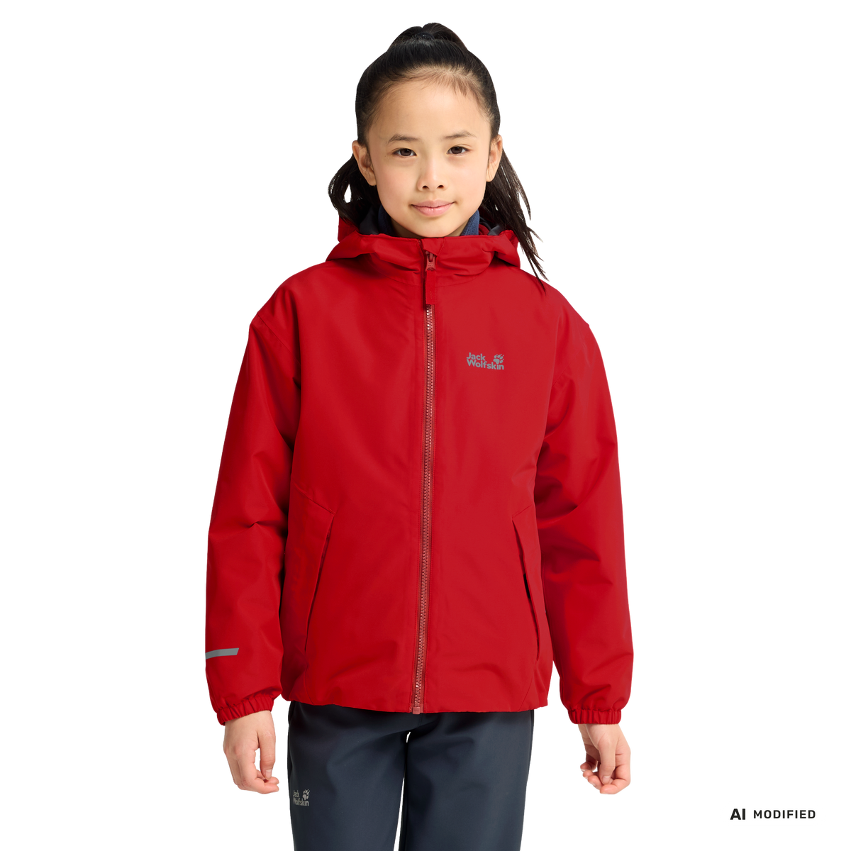 Jack Wolfskin ICELAND 3IN1 Kinder 3-in-1-Jacke – Siren Red – Ansicht 7