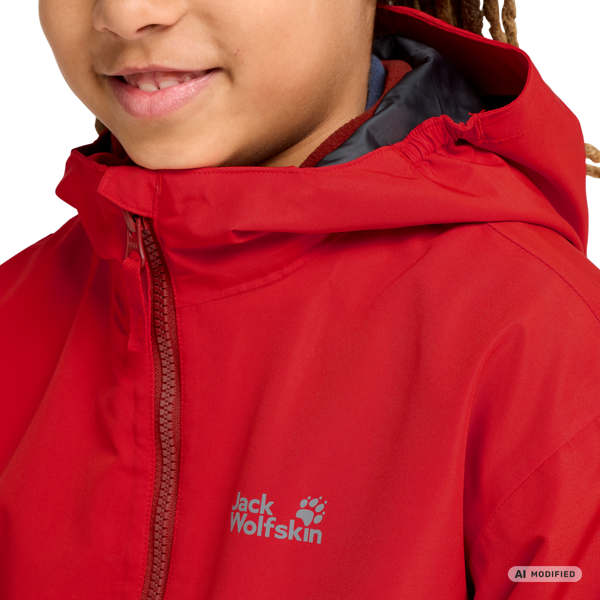 Jack Wolfskin ICELAND 3IN1 Kinder 3-in-1-Jacke – Siren Red – Ansicht 11