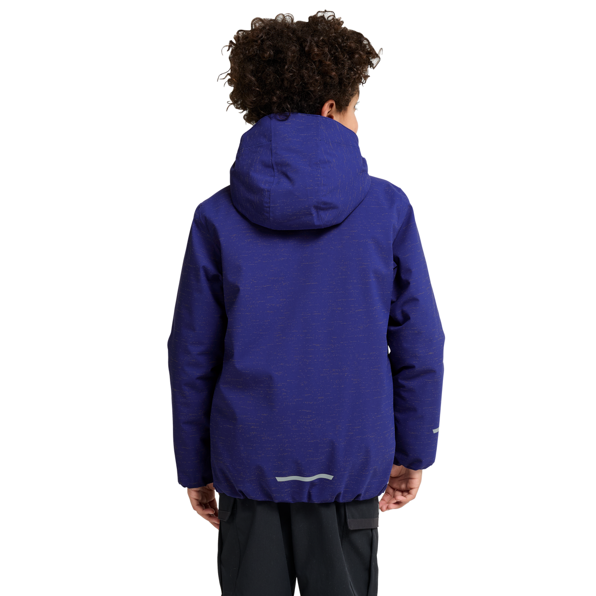 Jack Wolfskin GO GLOW JKT K Kinder Winterjacke Glow Ink – Studioaufnahme Rückansicht
