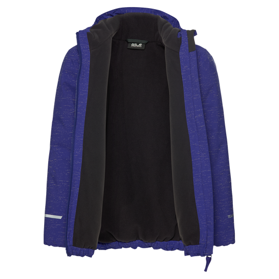 Jack Wolfskin GO GLOW JKT K Kinder Winterjacke Glow Ink – Packshot Rückansicht