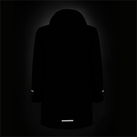 Jack Wolfskin FOURWINDS COAT K Kinder Softshellmantel – Black – Packshot Detail