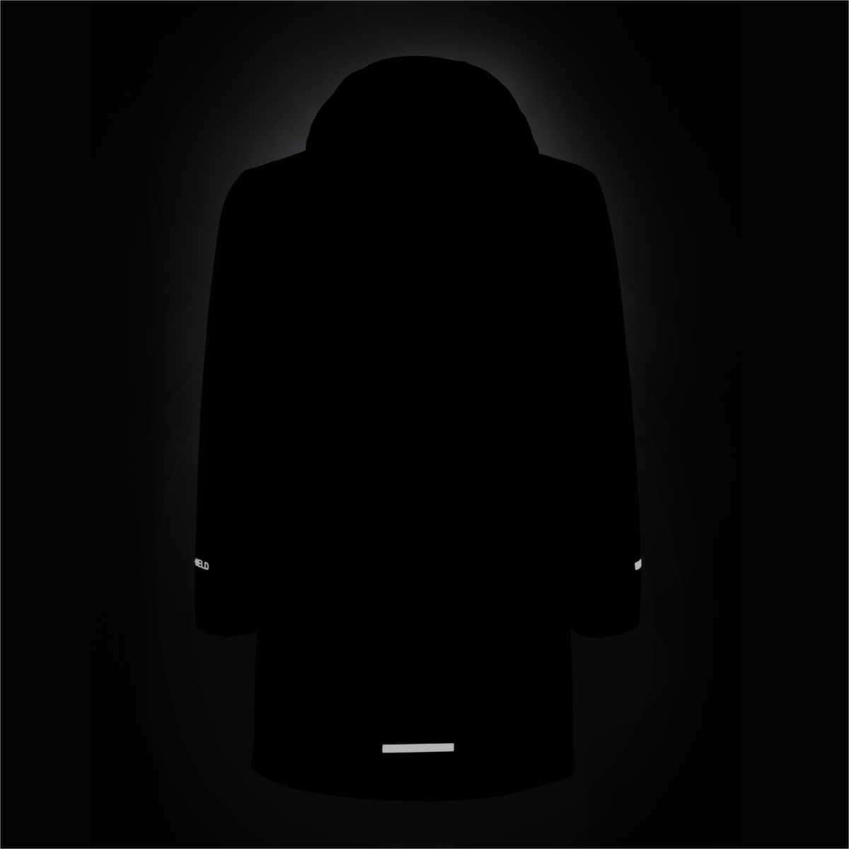 Jack Wolfskin FOURWINDS COAT K Kinder Softshellmantel – Black – Packshot Detail