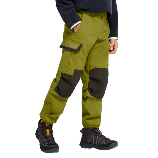 Jack Wolfskin CARGO WINTER PANTS K Kinder Winterhose Khaki Green 7