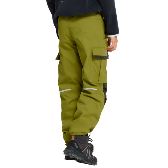 Jack Wolfskin CARGO WINTER PANTS K Kinder Winterhose Khaki Green 8