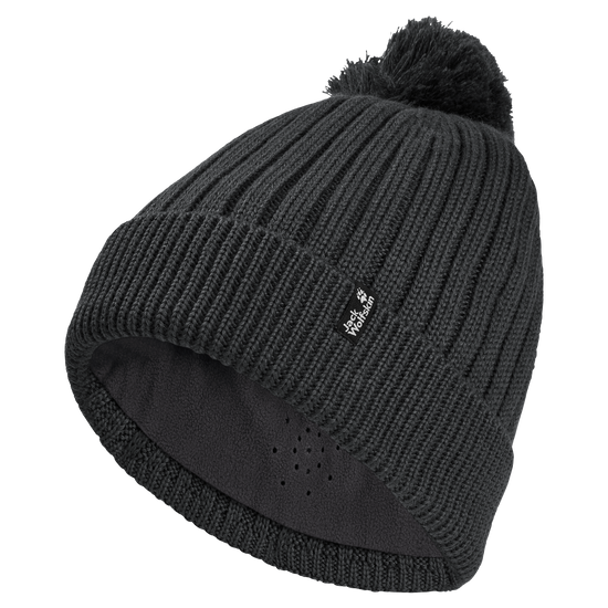Jack Wolfskin POM POM BEANIE Unisex Wollmütze Phantom 1-a310