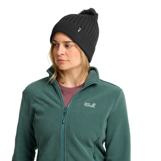 Jack Wolfskin POM POM BEANIE Unisex Wollmütze Phantom 4-ma130