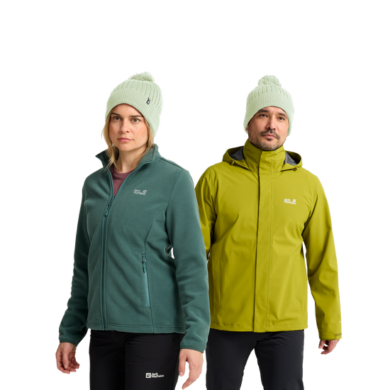 Jack Wolfskin POM POM BEANIE Unisex Wollmütze Melon 2-ma100