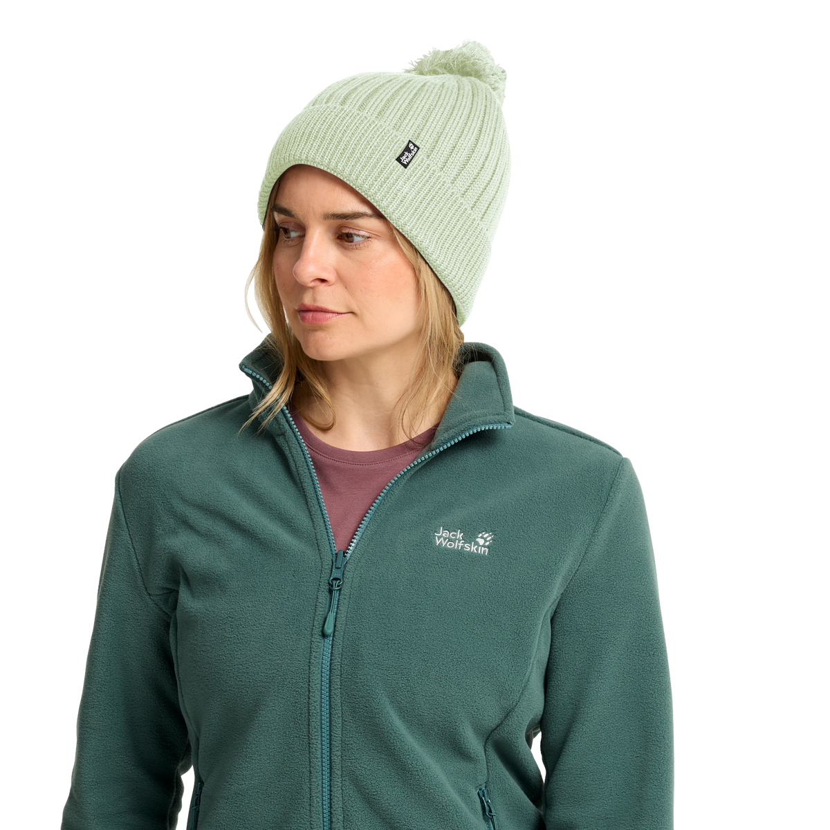 Jack Wolfskin POM POM BEANIE Unisex Wollmütze Melon 4-ma130