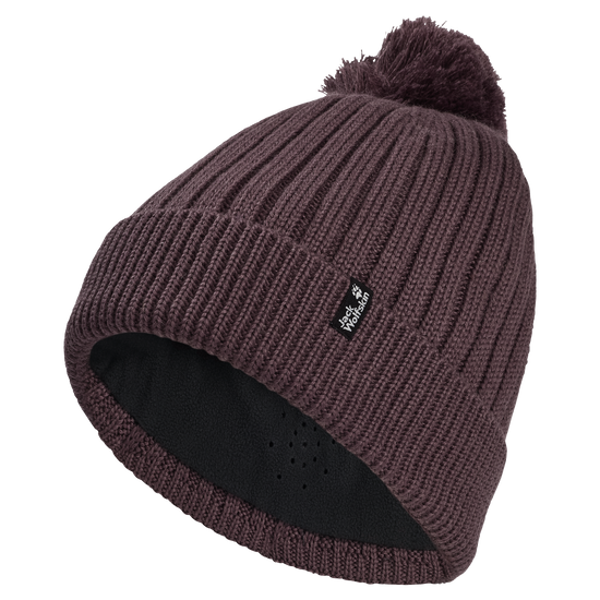 Jack Wolfskin POM POM BEANIE Unisex Wollmütze Sheer Plum 1-a310