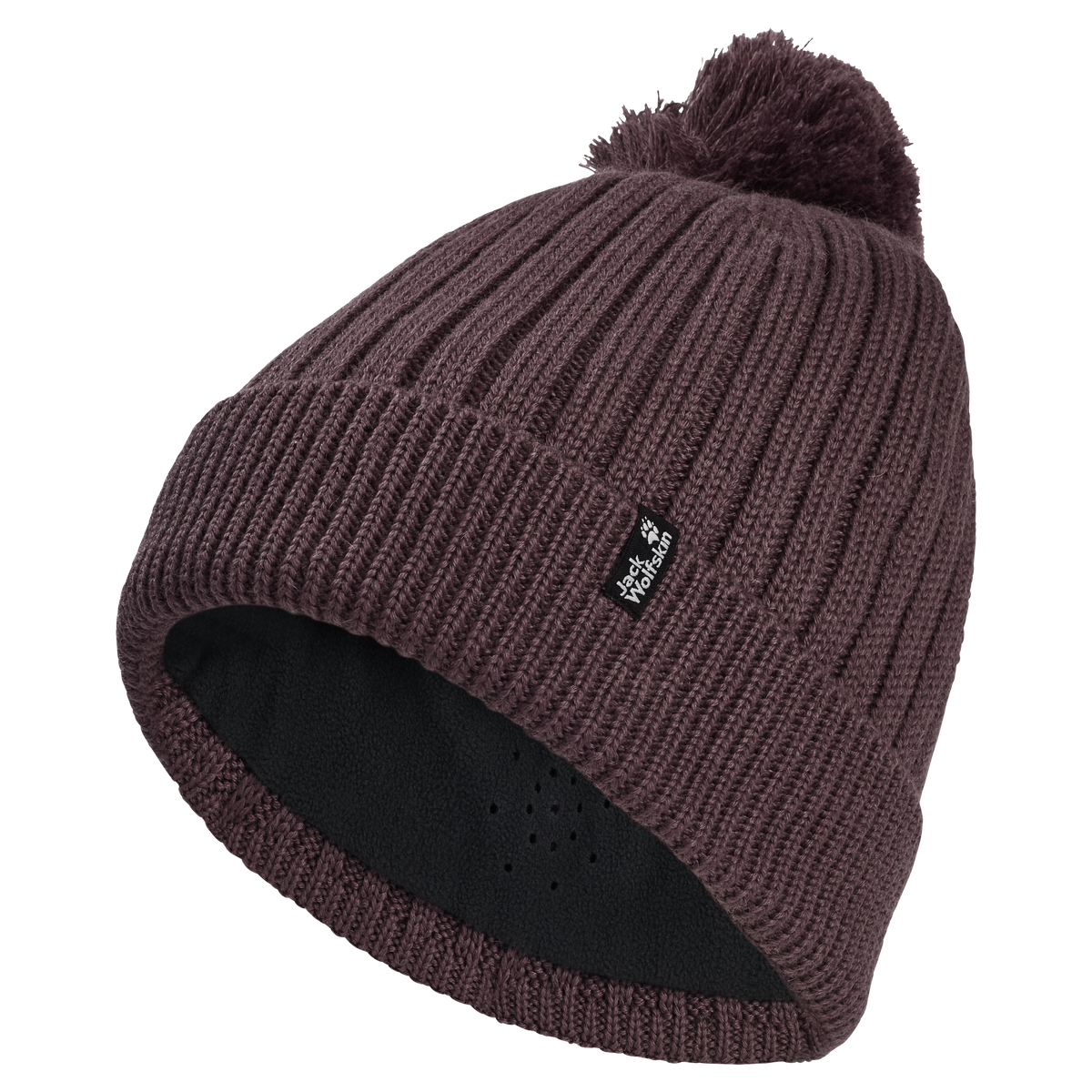 Jack Wolfskin POM POM BEANIE Unisex Wollmütze Sheer Plum 1-a310