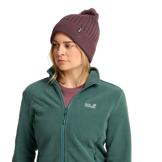 Jack Wolfskin POM POM BEANIE Unisex Wollmütze Sheer Plum 4-ma130
