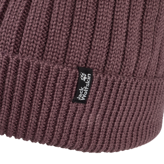 Jack Wolfskin POM POM BEANIE Unisex Wollmütze Sheer Plum 9-a330