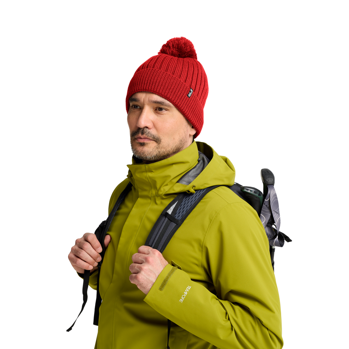 Jack Wolfskin POM POM BEANIE Unisex Wollmütze Siren Red 4-ma125