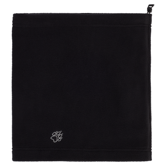 Jack Wolfskin VERTIGO PAW LOOP Unisex Fleece-Schlauchschal Black rear packshot