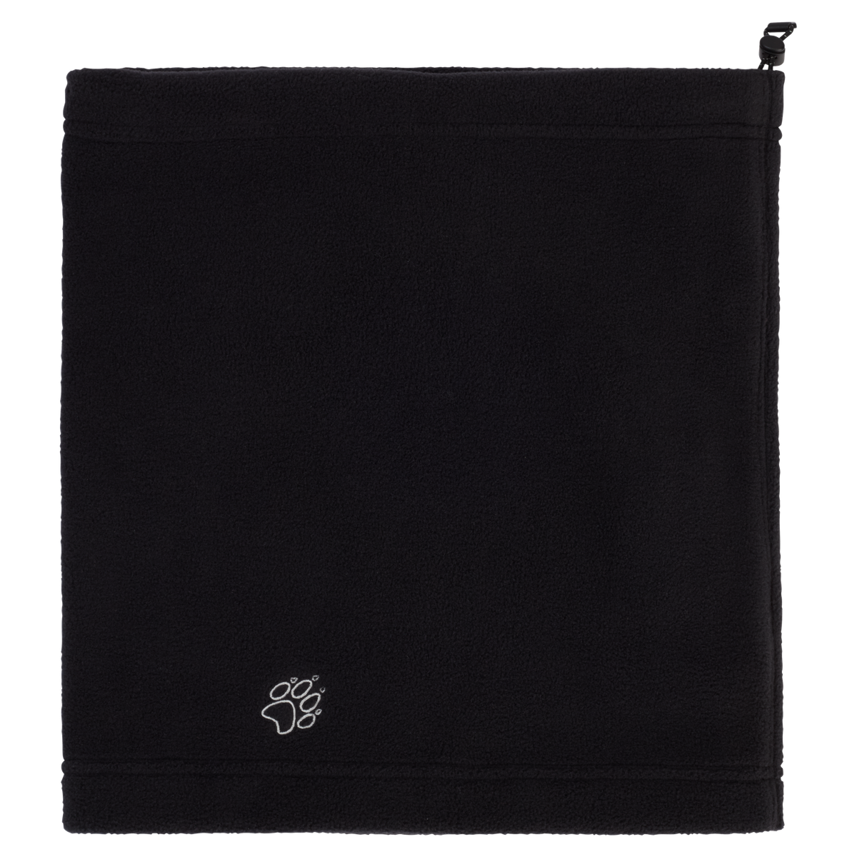 Jack Wolfskin VERTIGO PAW LOOP Unisex Fleece-Schlauchschal Black rear packshot