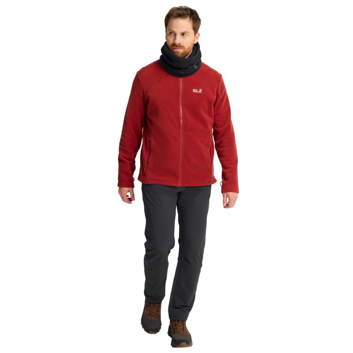 Jack Wolfskin VERTIGO PAW LOOP Unisex Fleece-Schlauchschal Black studio