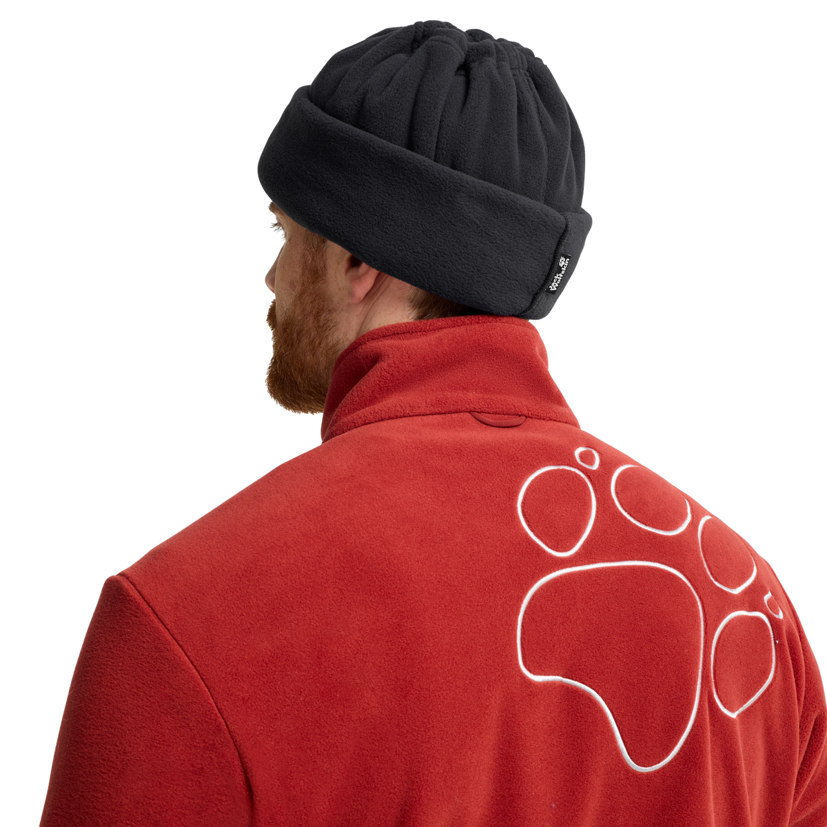 Jack Wolfskin VERTIGO PAW LOOP Unisex Fleece-Schlauchschal Black studio