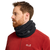 Jack Wolfskin VERTIGO PAW LOOP Unisex Fleece-Schlauchschal Black studio