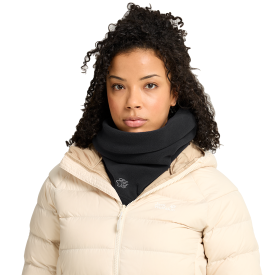 Jack Wolfskin VERTIGO PAW LOOP Unisex Fleece-Schlauchschal Black studio