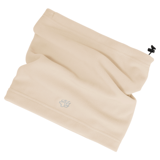 Jack Wolfskin VERTIGO PAW LOOP Unisex Fleece-Schlauchschal Oyster front packshot