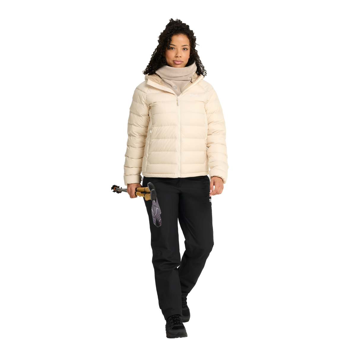 Jack Wolfskin VERTIGO PAW LOOP Unisex Fleece-Schlauchschal Oyster studio