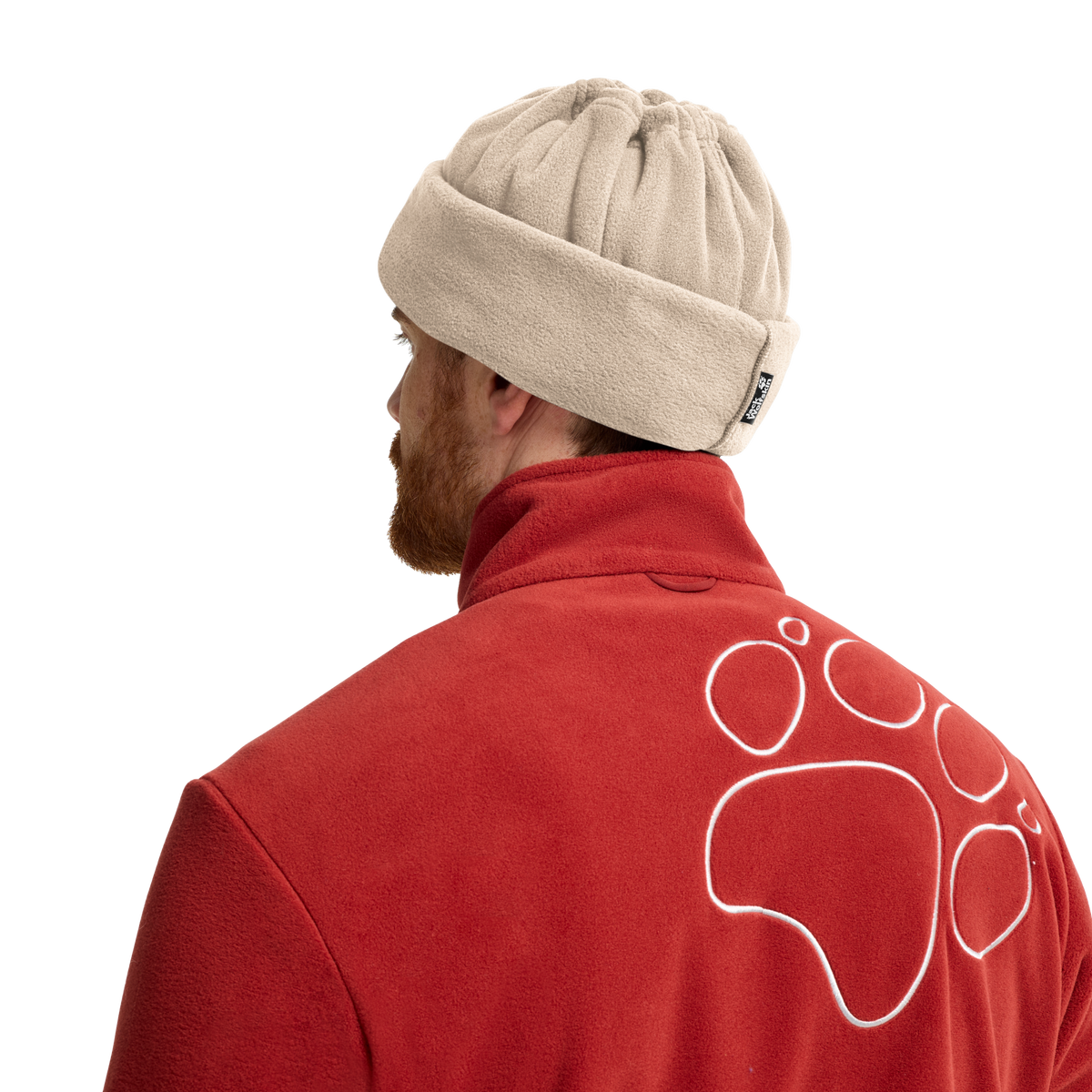 Jack Wolfskin VERTIGO PAW LOOP Unisex Fleece-Schlauchschal Oyster studio