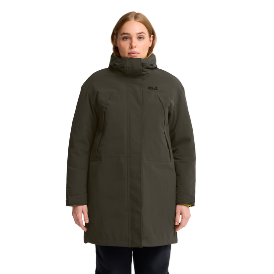 Jack Wolfskin ICE FLARE PARKA W – Obsidian Moss – 1-ma100