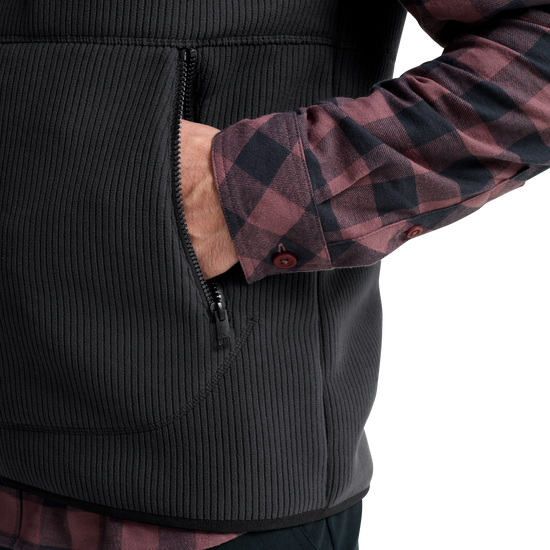 Jack Wolfskin LAKE RIDGE VEST M Herren Fleeceweste Black – Detailansicht